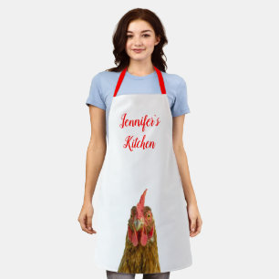 Funny Chicken Name All-Over Print Apron Schort