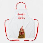 Funny Chicken Name All-Over Print Apron Schort (Voorkant)