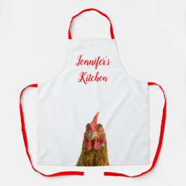 Funny Chicken Name All-Over Print Apron Schort