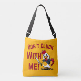 Funny Chicken - Niet met mij klokken Crossbody Tas