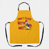 Funny Chicken - Niet met mij klokken Schort (Voorkant)