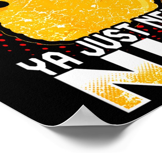 Funny Chicken Nugget Fast Food Costume  Poster (Hoek)