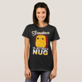 Funny Chicken Nugget Fast Food Costume T-shirt (Voorkant volledig)