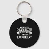Funny Chicken Nugget Lover Quote New Years Resolut Sleutelhanger (Voorkant)