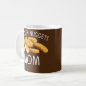 Funny Chicken Nuggets Gift for Mam Women Nuggets Koffiemok (Voorkant links)