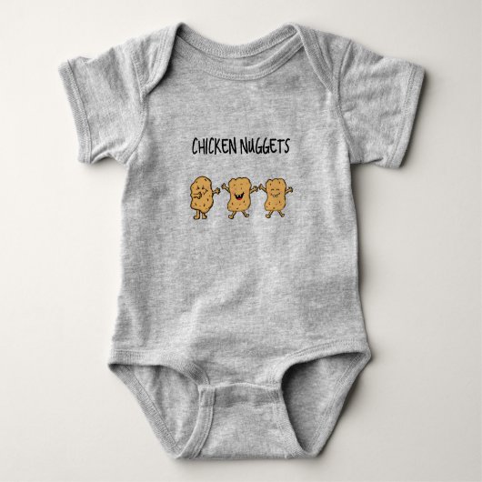 Funny Chicken Nuggets Romper (Voorkant)