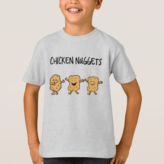 Funny Chicken Nuggets T-shirt (Voorkant)
