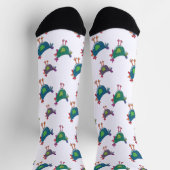 Funny Chicken Pattern Crew Socks Sokken (Top)