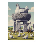 Funny chicken perfect poster (Voorkant)