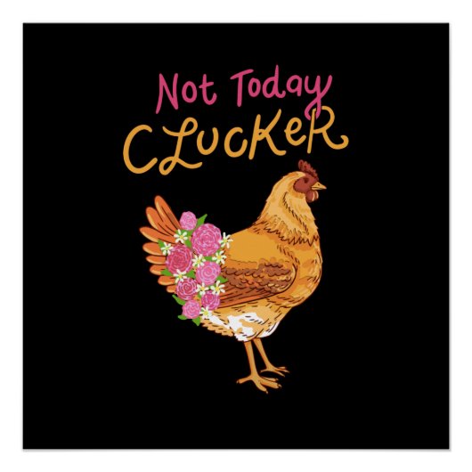 Funny Chicken Perfect Poster (Voorkant)
