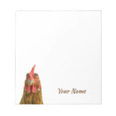 Funny Chicken Personalised Name Notitieblok (Voorkant)