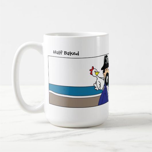 Funny Chicken Pirate Koffiemok (Links)