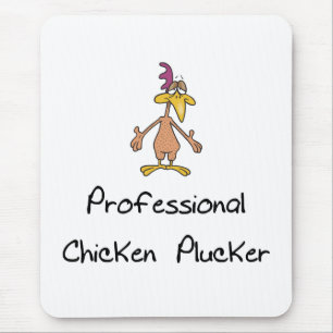 Funny Chicken Plucker Muismat. Muismat