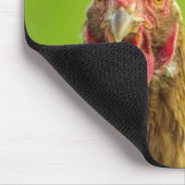 Funny Chicken Portrait - Mousepad Muismat (Hoek)