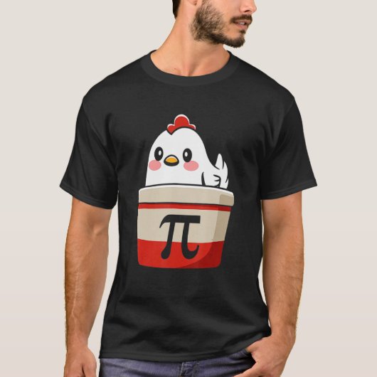 Funny Chicken Pot Pi Shirt Day Pie Wiskunde Lover (Voorkant)