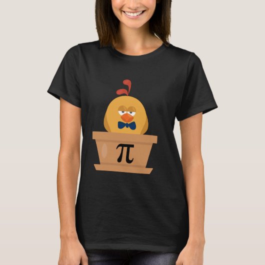 Funny Chicken Pot Pi Shirt Day Pie Wiskunde Lover (Voorkant)