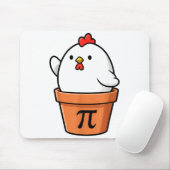 Funny Chicken Pot Pie Gelukkige Pi Dag 3.14 Wiskun Muismat (Met muis)