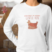 Funny Chicken Pun Kerstmis T-Shirt