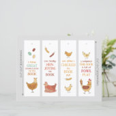 Funny Chicken Puns DIY Bladwijzer (Staand voorkant)