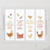 Funny Chicken Puns DIY Bladwijzer (Voorkant)