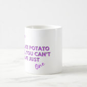 Funny Chicken Quote: Kippen Aardappelchips Paarse Koffiemok (Center)