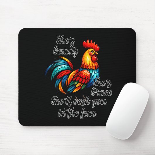 Funny Chicken Quote Muismat (Met muis)