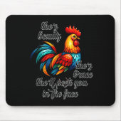 Funny Chicken Quote Muismat (Voorkant)