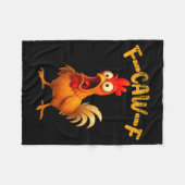 Funny Chicken Quote Rooster Animal Meme Humor Sayi Fleece Deken (Voorkant (Horizontaal))