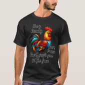 Funny Chicken Quote  T-shirt (Voorkant)