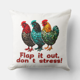 Funny Chicken Retro Boerderij Pluimveehouder Kussen