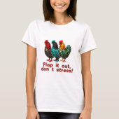  Funny Chicken Retro Boerderij Pluimveehouder T-shirt (Voorkant)