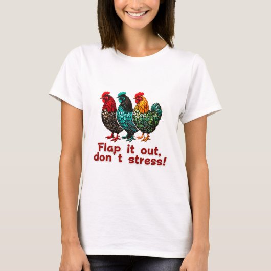 Funny Chicken Retro Boerderij Pluimveehouder T-shirt (Voorkant)
