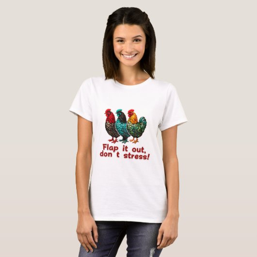  Funny Chicken Retro Boerderij Pluimveehouder T-shirt (Voorkant volledig)
