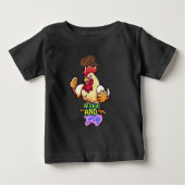 Funny Chicken Rise and Fly” T-Shirt (Voorkant)