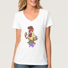Funny Chicken Rise and Fly” T-Shirt