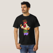 Funny Chicken Rise and Fly” T-Shirt (Voorkant volledig)