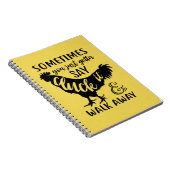 Funny Chicken Rooster Lover of You Farmer Boerderi Notitieboek (Rechterzijde)