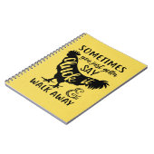 Funny Chicken Rooster Lover of You Farmer Boerderi Notitieboek (Linkerzijde)