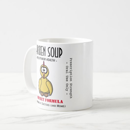 Funny Chicken Soup krijgt snel Mok (Voorkant links)