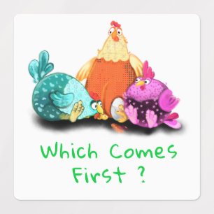 Funny Chicken Stickers - Aangepaste tekst