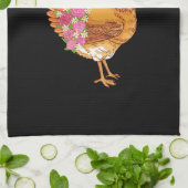 Funny Chicken Theedoek (Gevouwen)