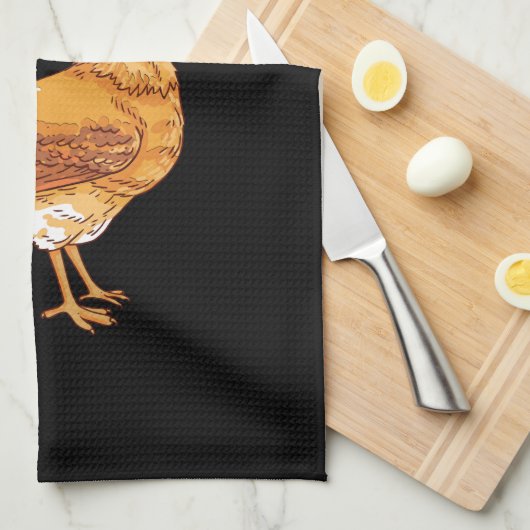 Funny Chicken Theedoek (Quarter Fold)