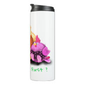 Funny Chicken Thermal Tumbler - Aangepaste tekst Thermosbeker (Geroteerd rechts)