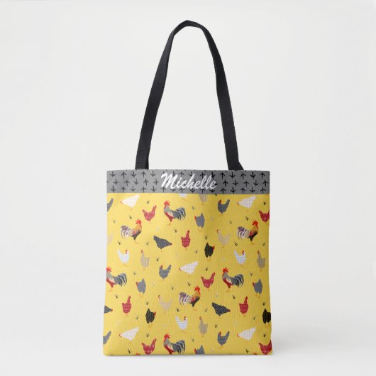 Funny Chicken Tote Bag (Voorkant)