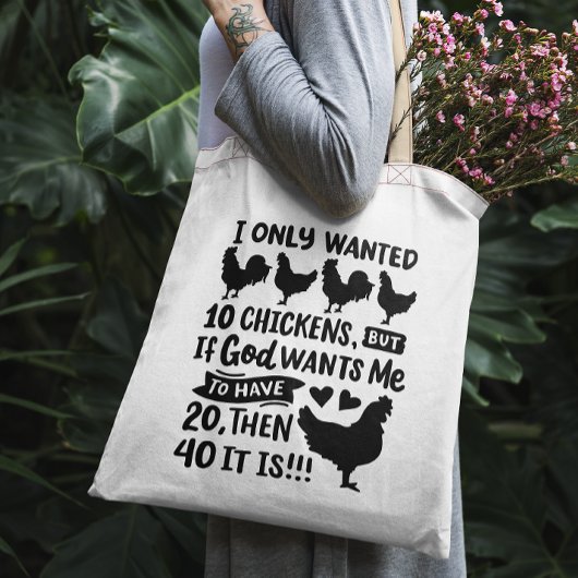 Funny Chicken Tote Bag