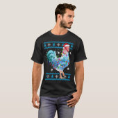 Funny Chicken Ugly met kerst Sweater T-shirt (Voorkant volledig)