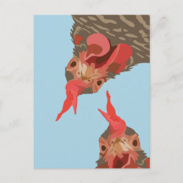 Funny Chicken Upside Briefkaart