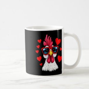 Funny Chicken Valentijnsdag Heart Chicken Couple Koffiemok