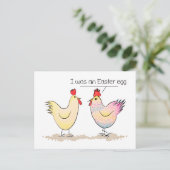 Funny Chicken was een Briefkaart voor de Easter Eg (Staand voorkant)