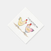 Funny Chicken was een paaseieren Servet (Hoek)